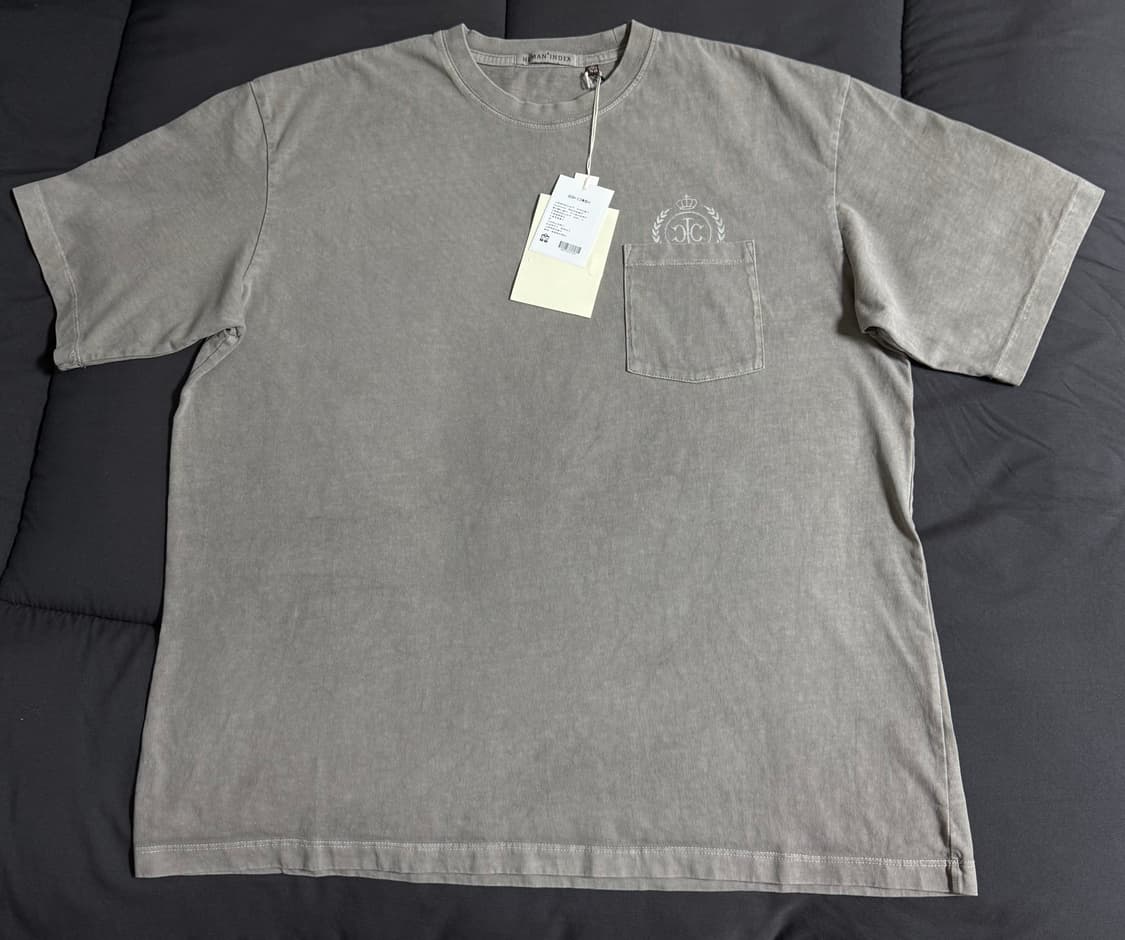 4) 폴리테루 휴먼 포켓 엠블럼 티셔츠 더티 그레이 상품이미지2