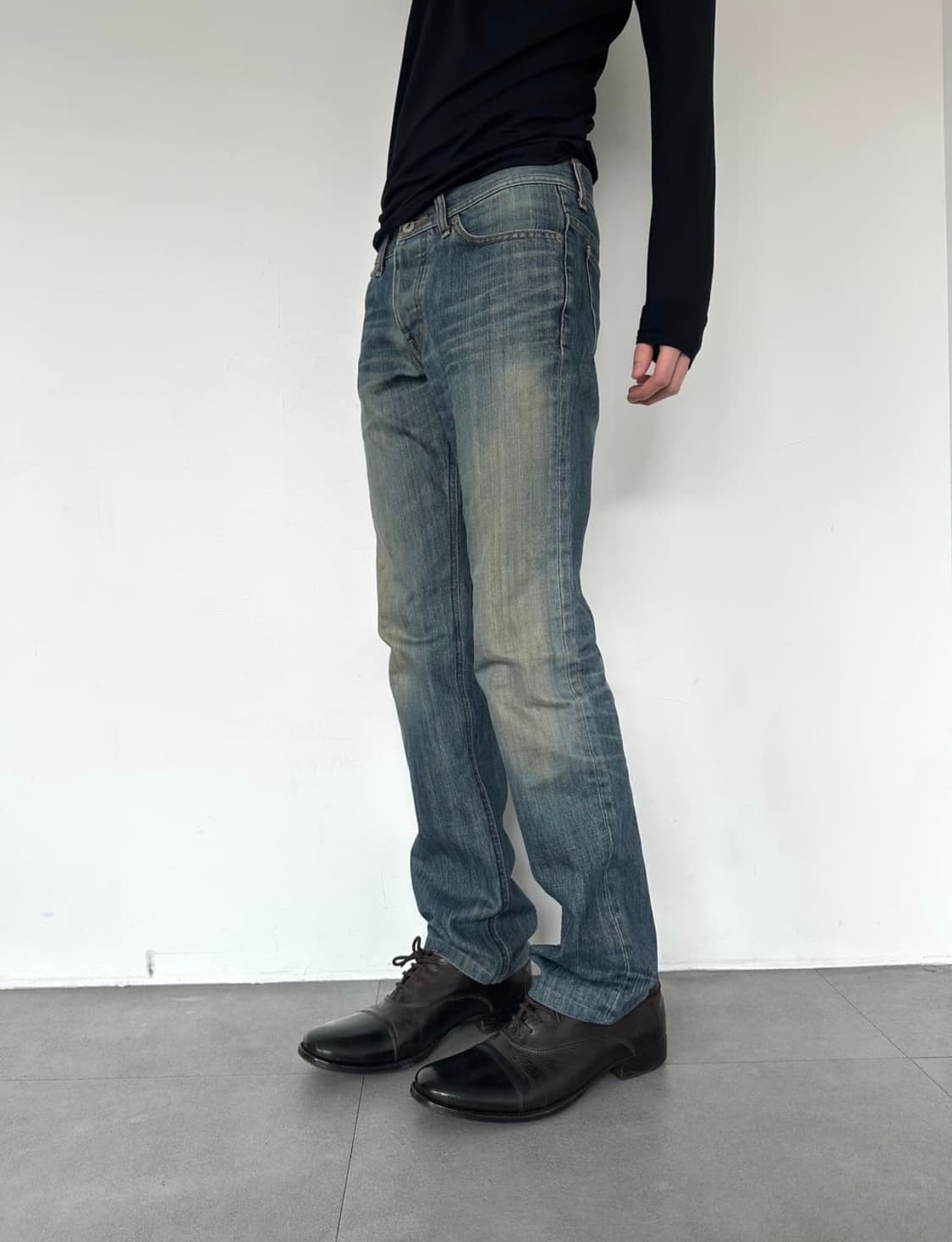 버버리 블랙라벨 워싱 데님 팬츠 상품이미지2