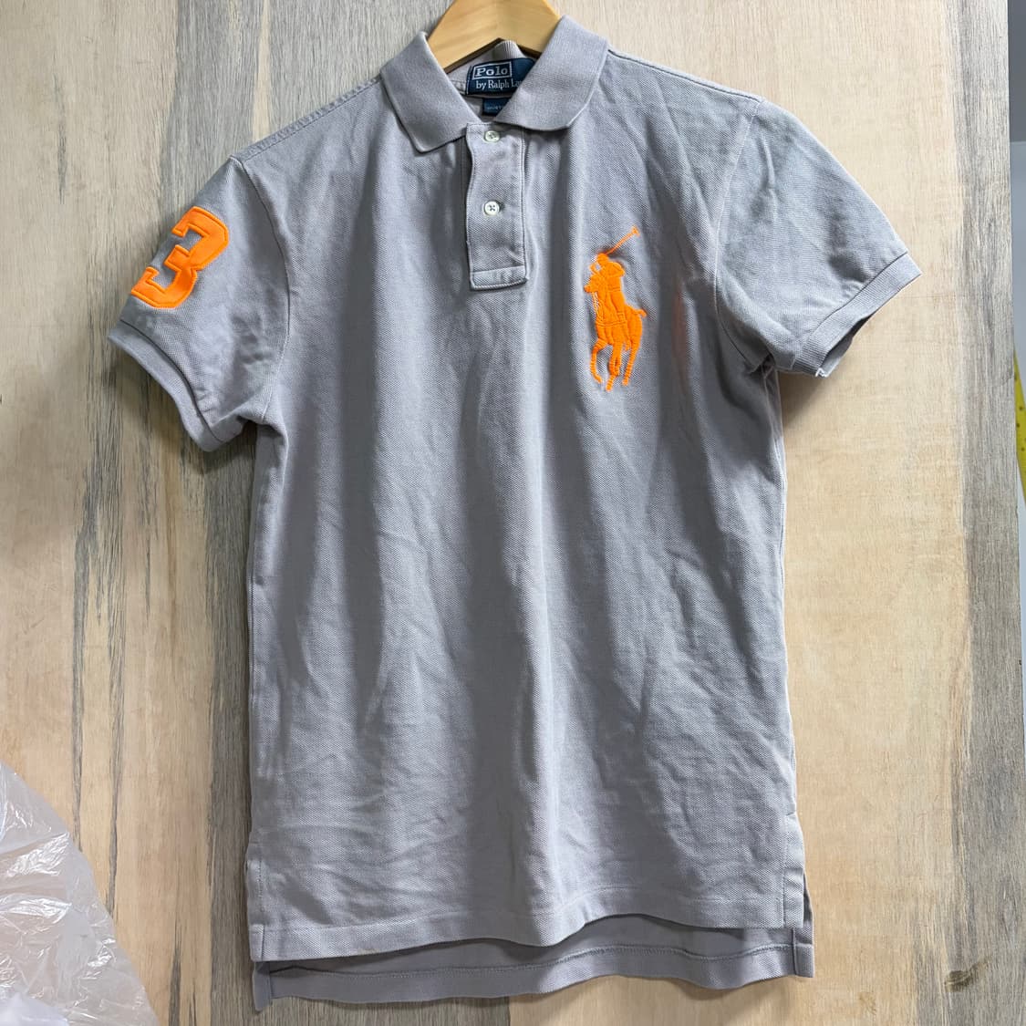 폴로 빅포니 치프키프 그레이 주황 반팔 카라 티셔츠 S 상품이미지6