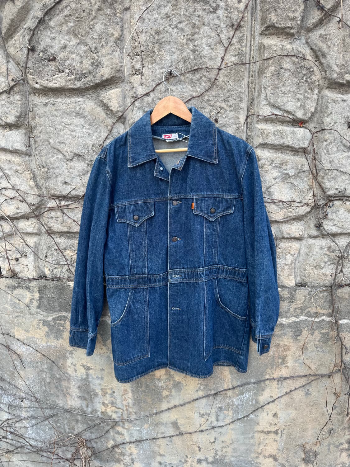 70s 리바이스 빈티지 부시 자켓 데님 초어 카 코트 L 상품이미지1