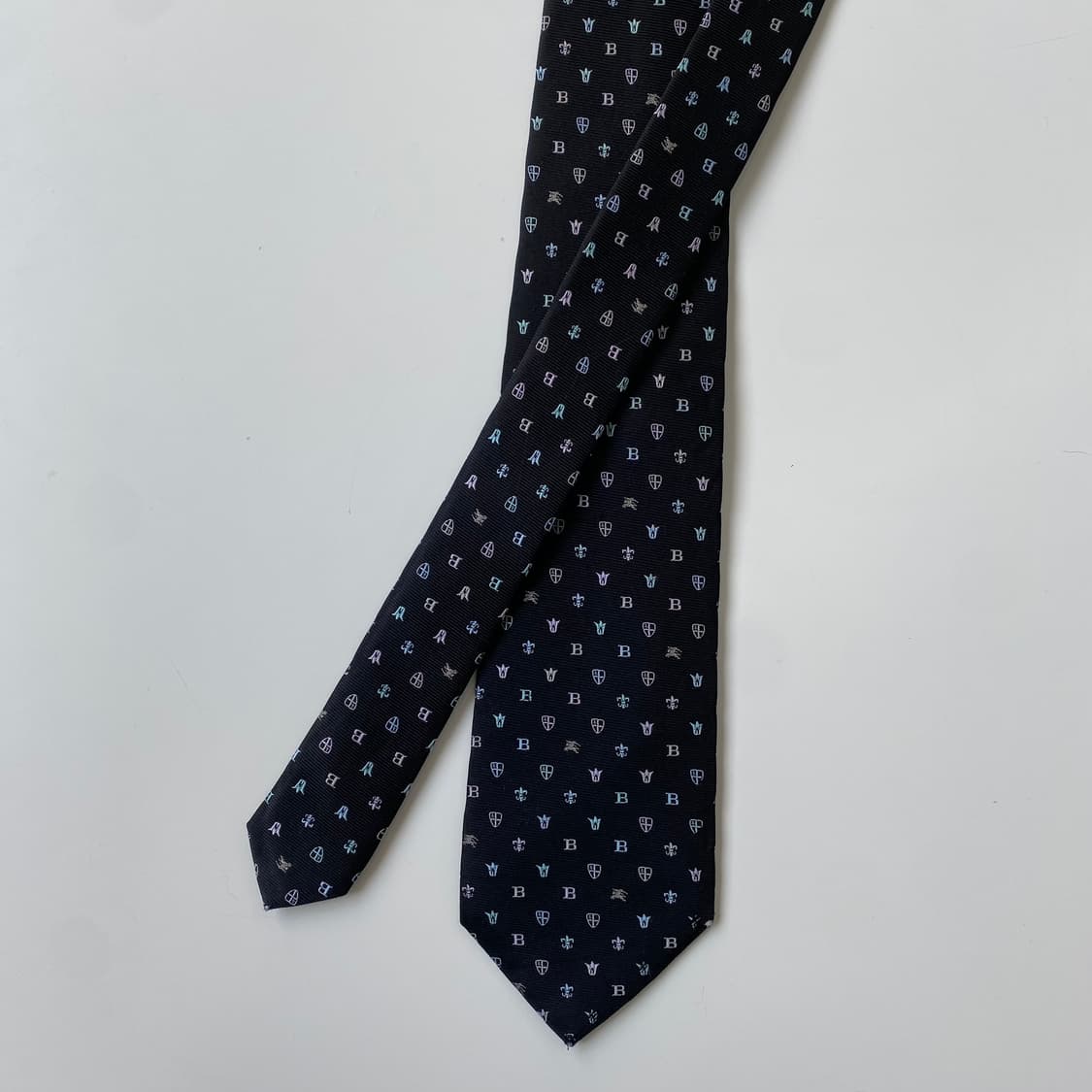 버버리 블랙 모노그램 명품 정품 넥타이 (Burberry) 상품이미지2