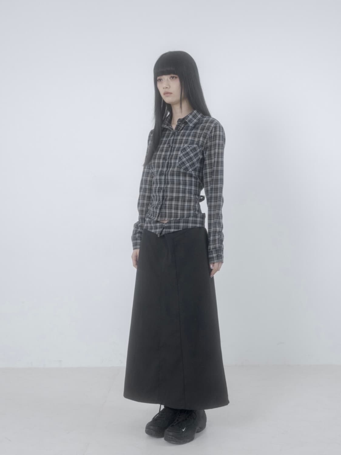 Wsc archive Check tied shirt 셔츠 상품이미지4