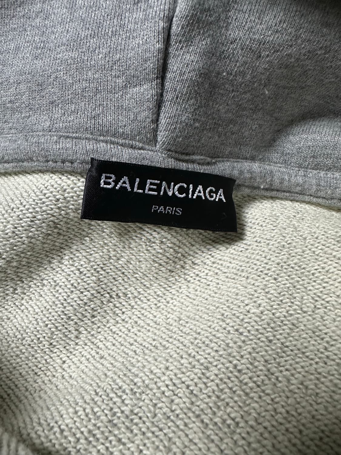 발렌시아가 그레이 후드티 상품이미지4