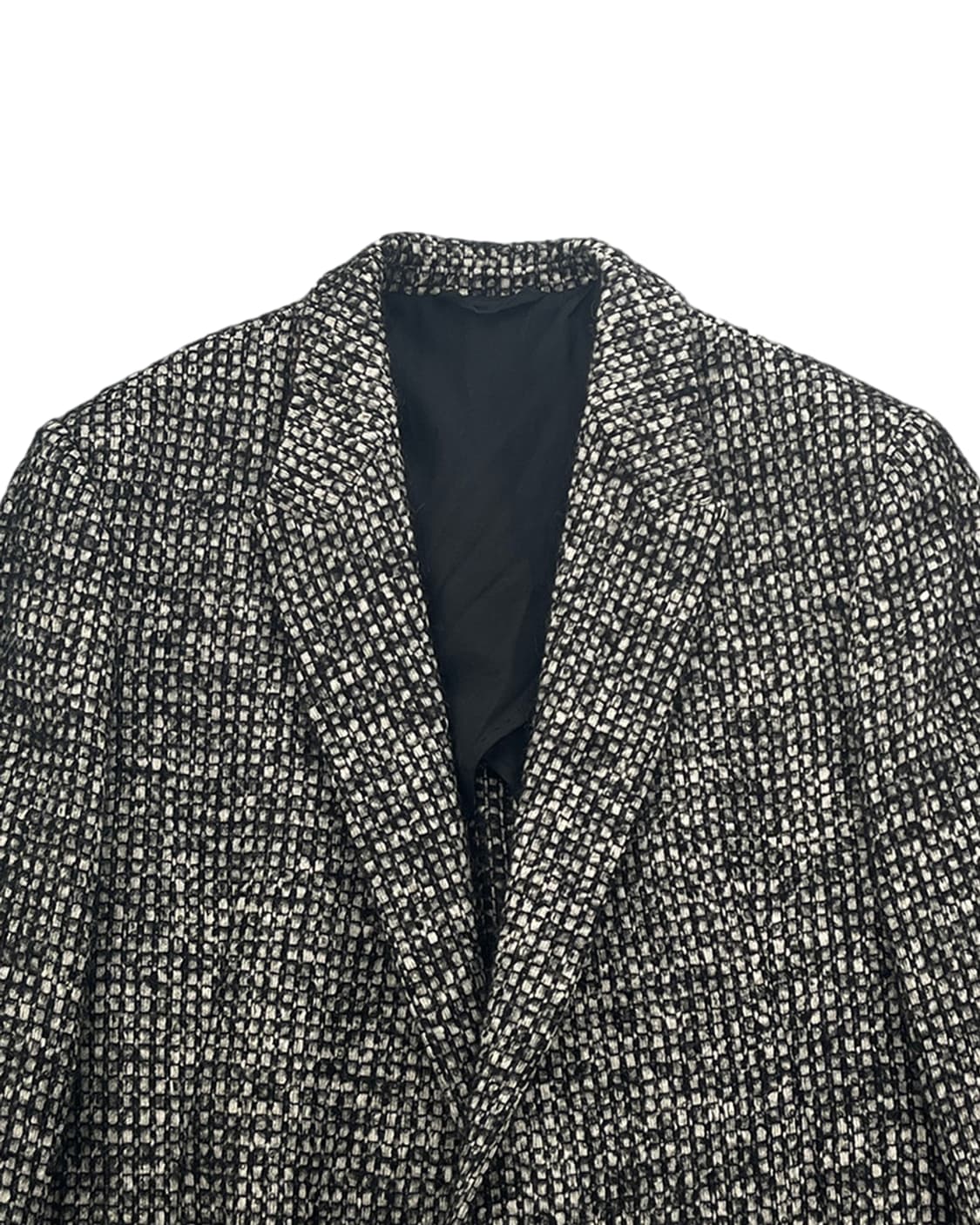 하이더 아커만 16AW 블랙 & 화이트 울 체크 코트 상품이미지5