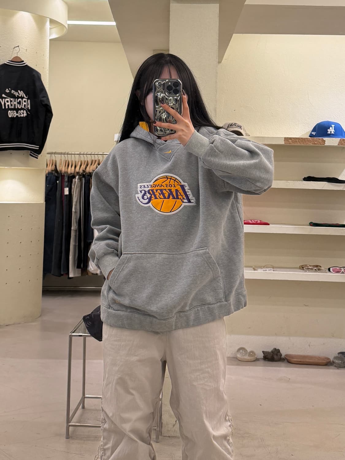 나이키 LA 레이커스 로고 후드티 U1649 상품이미지1