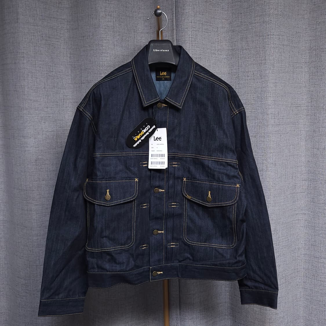새상품 ) LEE 리 코듀라 RAW 데님 1세대 트러커 자켓 상품이미지5