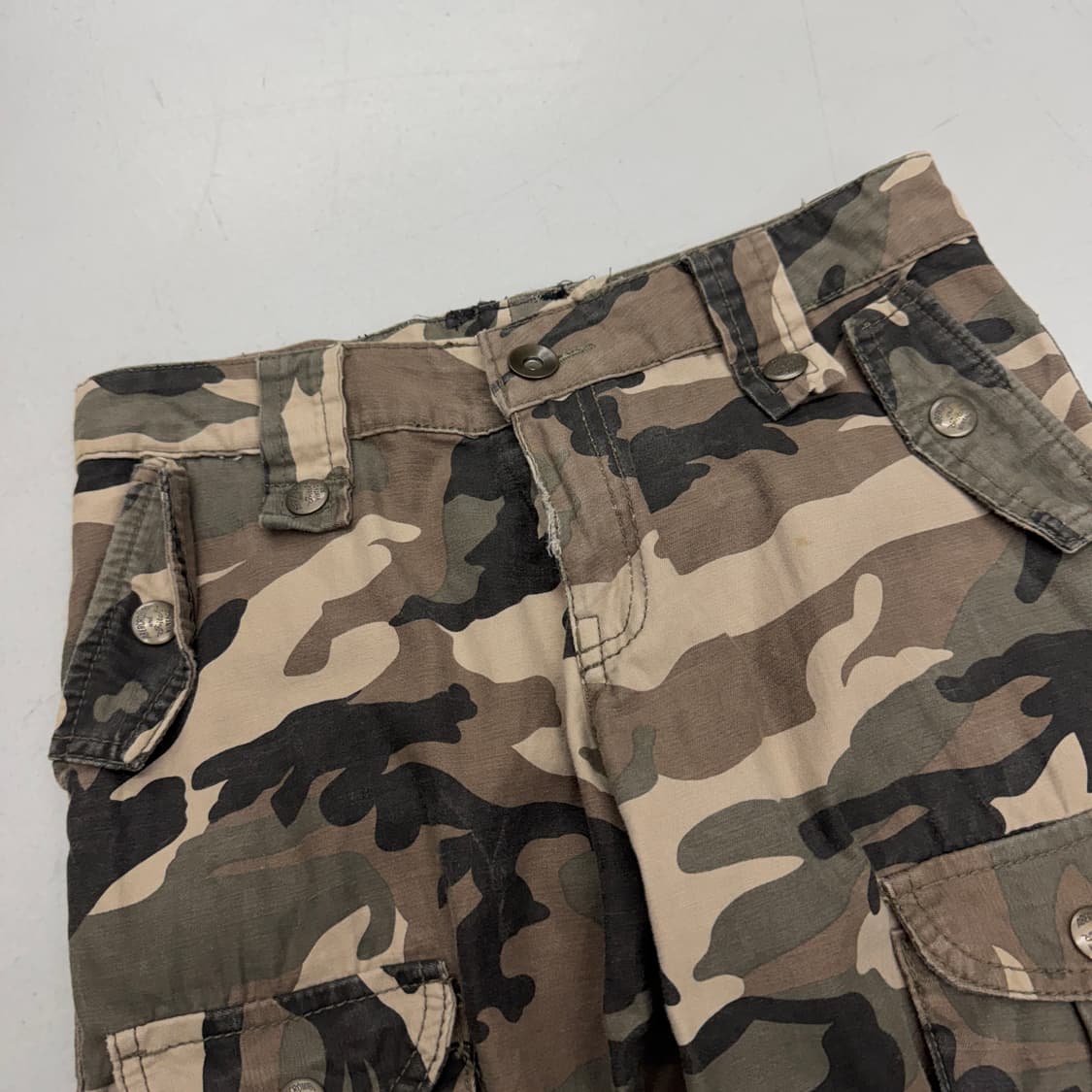 멀티포켓 Y2K 카모 탄창 와이드 빈티지 카고팬츠 상품이미지4