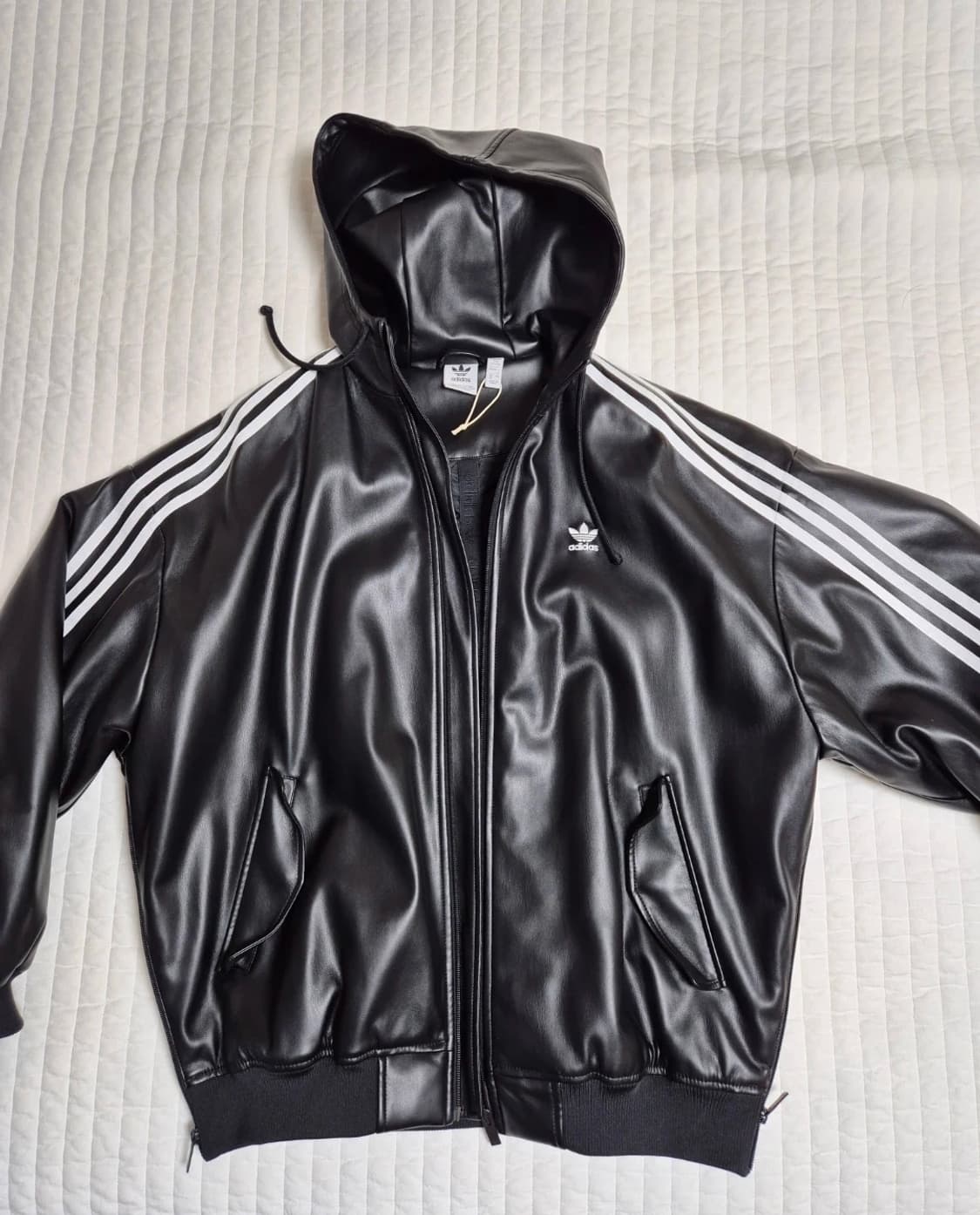 아디다스 아디레니움 레더 자켓 블랙 M 사이즈 상품이미지1