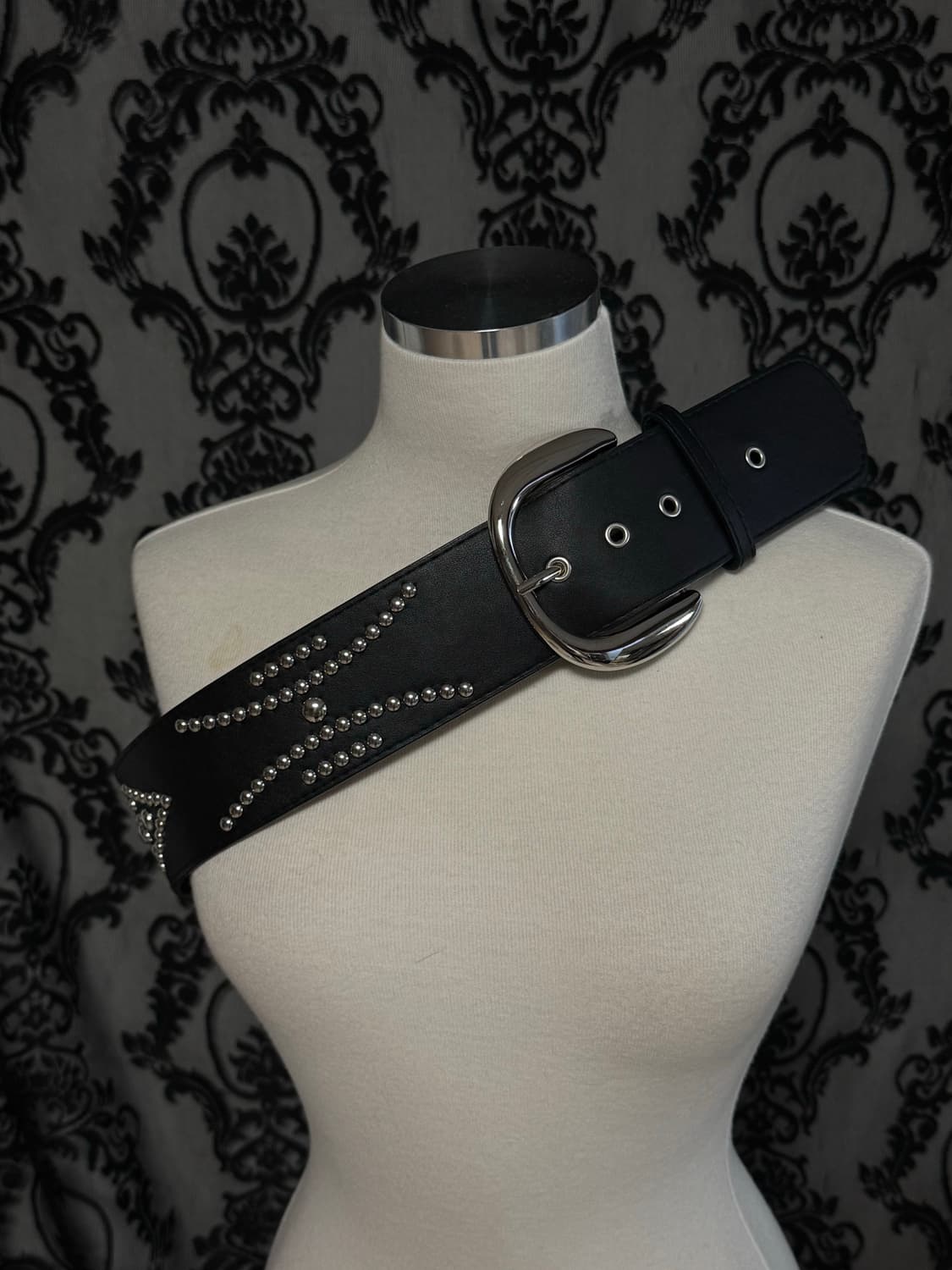 빅버클 스터드 캐피탈 벨트  상품이미지4