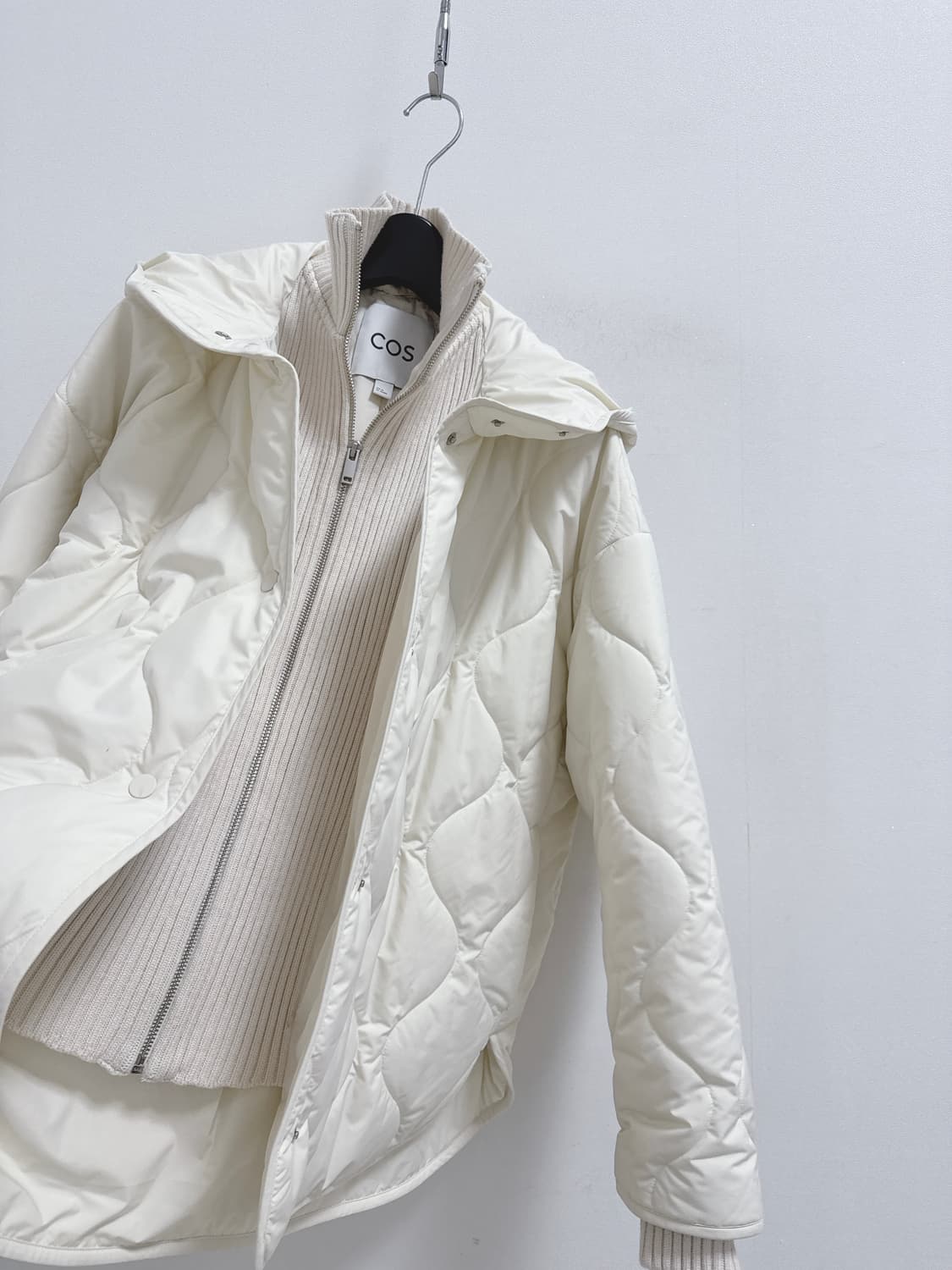 코스 퀼티드 후드 퍼넬넥 재킷 점퍼 상품이미지8
