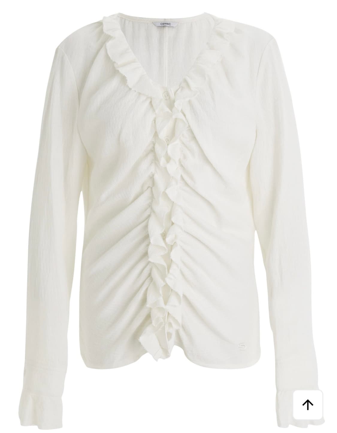 Cerric. NATURAL FRILL BLOUSE / IVORY 상품이미지6