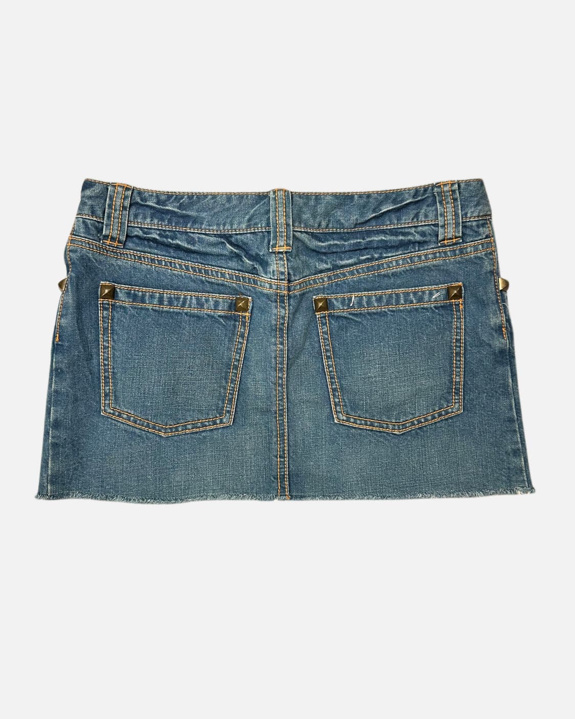 distressed stud denim mini skirt 상품이미지4