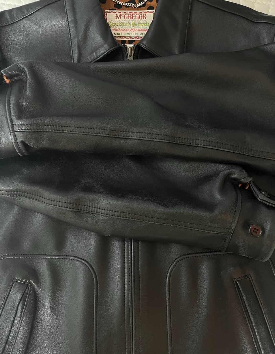 와코마리아 맥그리거 레더 드리즐러 자켓 M 상품이미지5