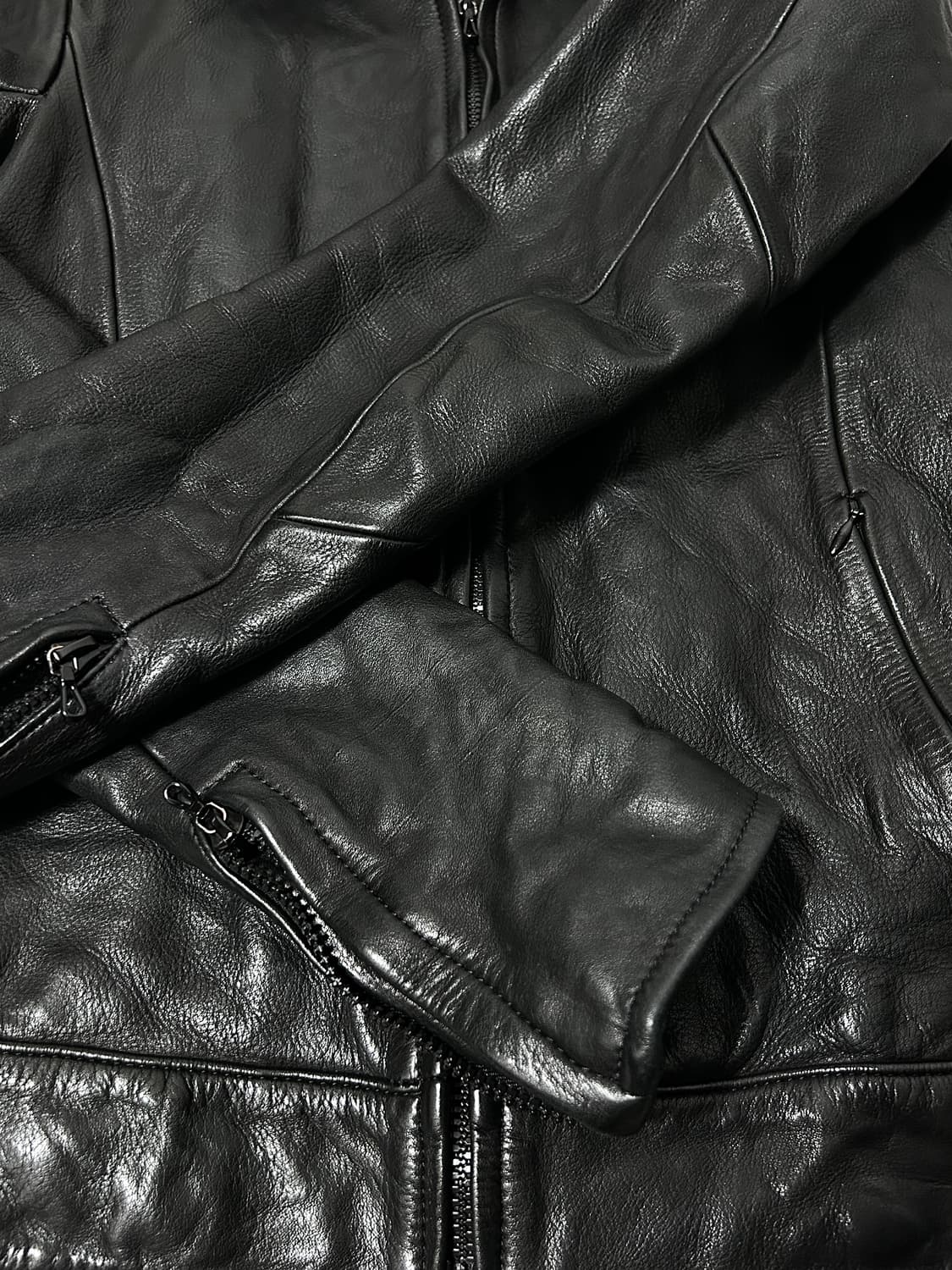 Civilized 스티어하이드 하이넥 레더 자켓 상품이미지5