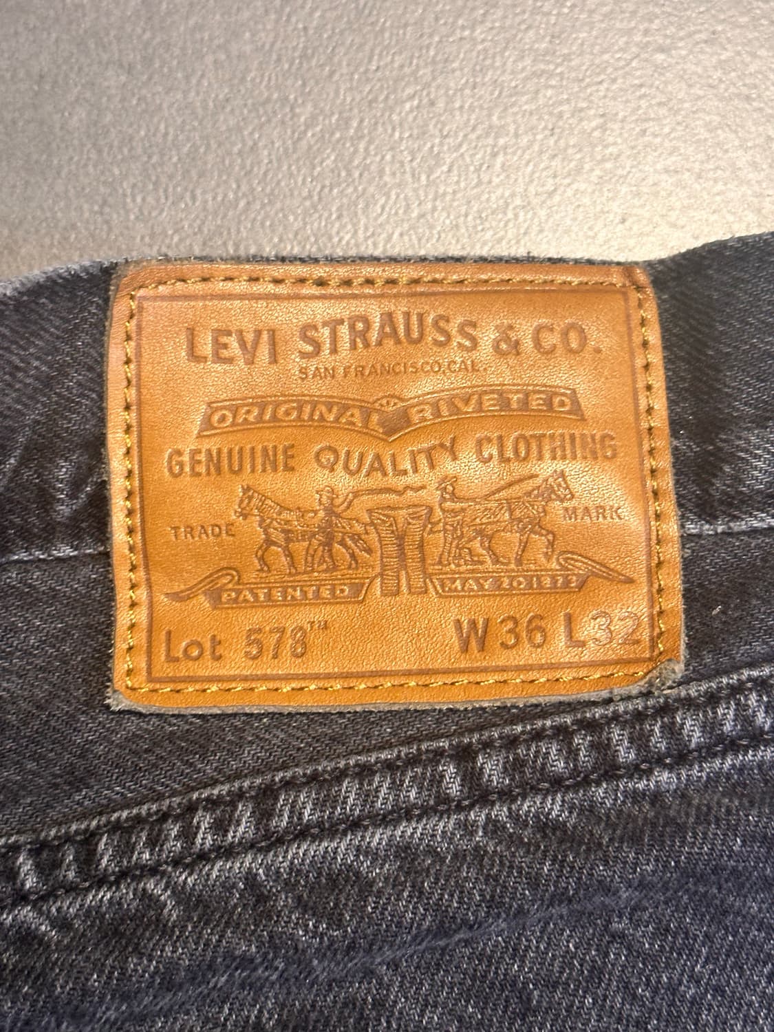 (36) 리바이스 578 배기 흑청 상품이미지2