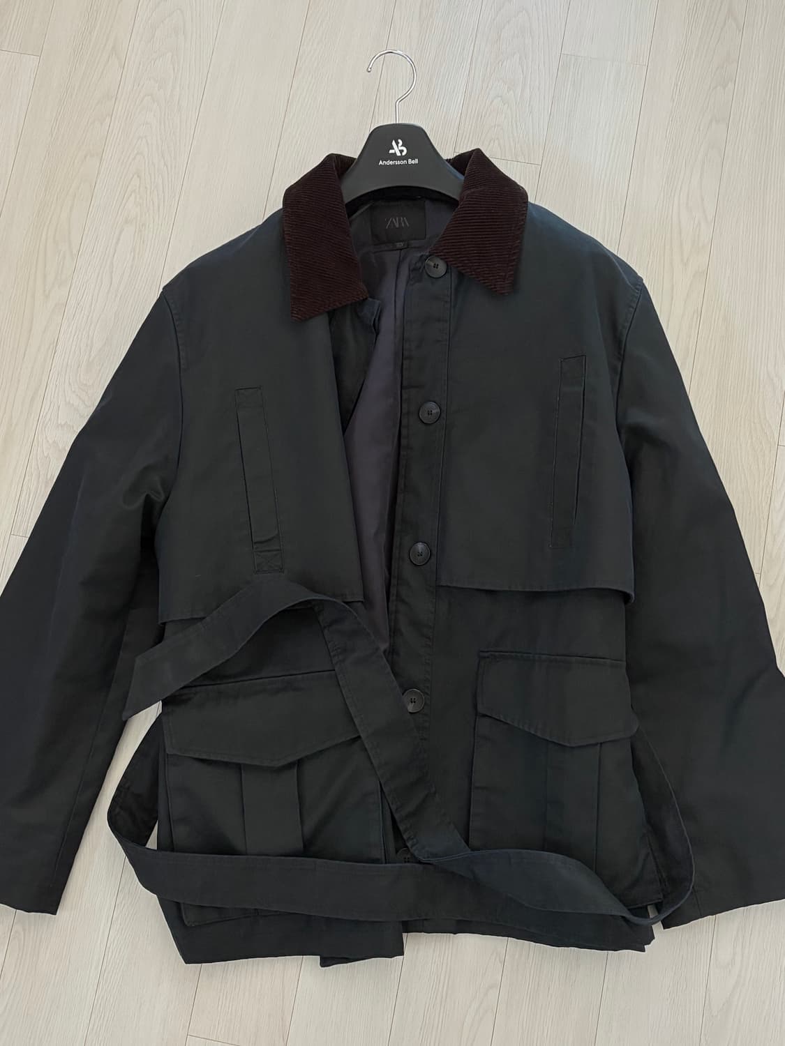 자라 골덴 카라 왁스드 자켓L 상품이미지4