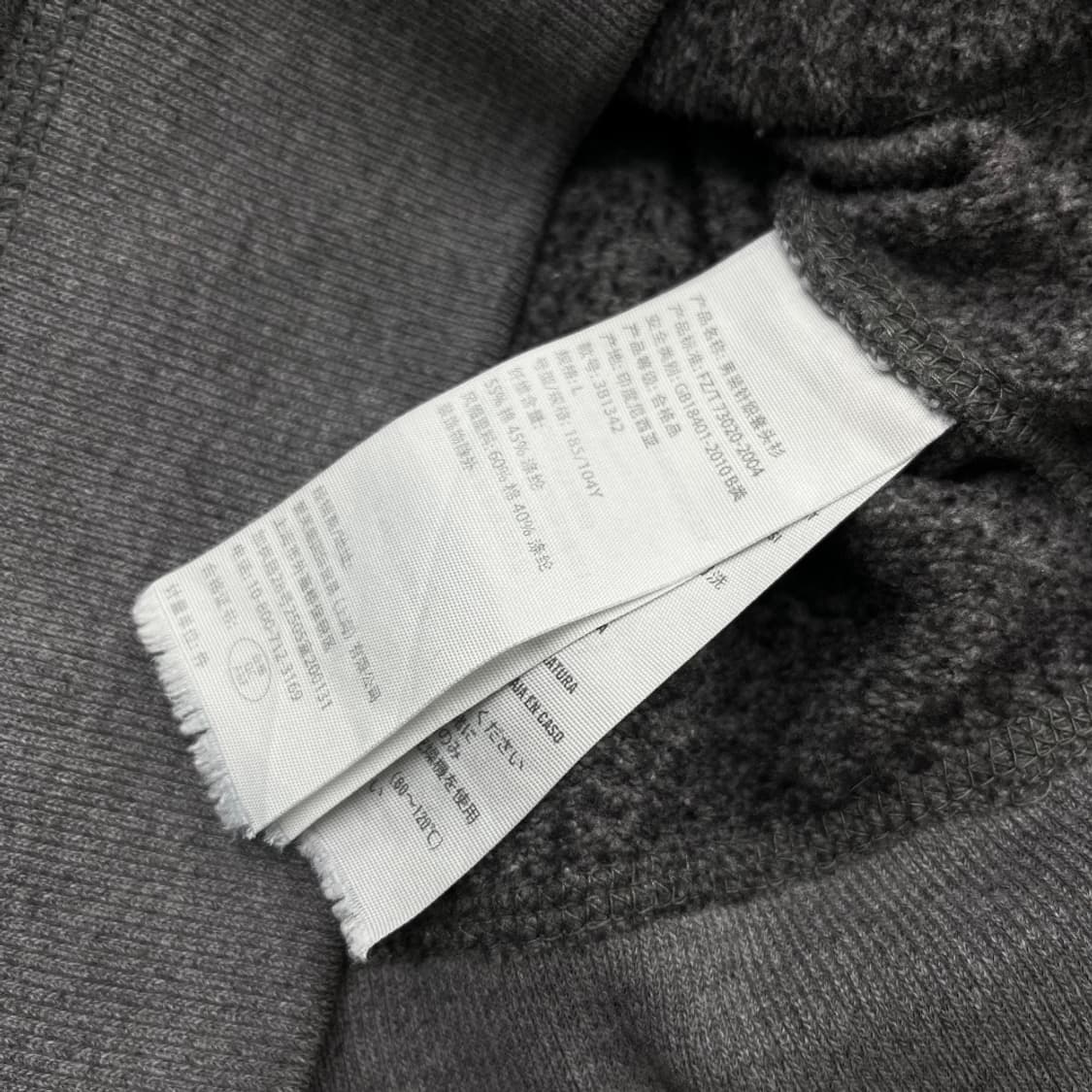 홀리스터 센터로고 그레이 후드 L 상품이미지6