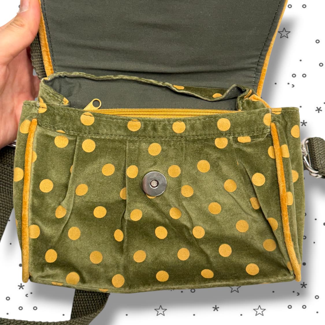 Wing House 리본 도트 미니 크로스백 상품이미지10