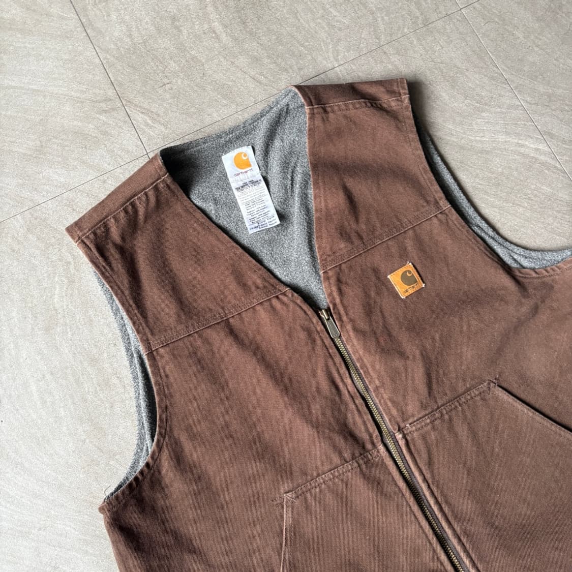 칼하트 정품 덕 캔버스 조끼 상품이미지2