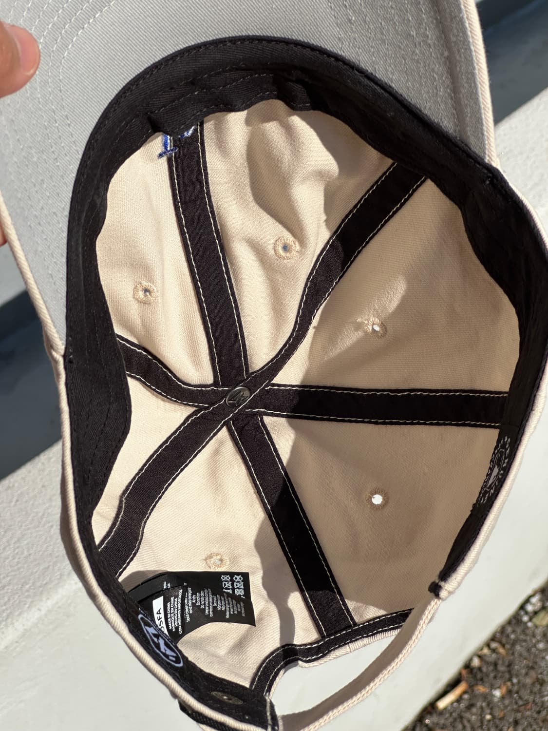 [F] 47브랜드 다저스 로고 아이보리 볼캡 모자 상품이미지5