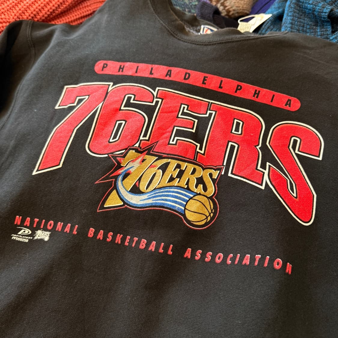 프로 플레이어 필라델피아 세븐티식서스 우먼 라지 사이즈 스웻셔츠 상품이미지2