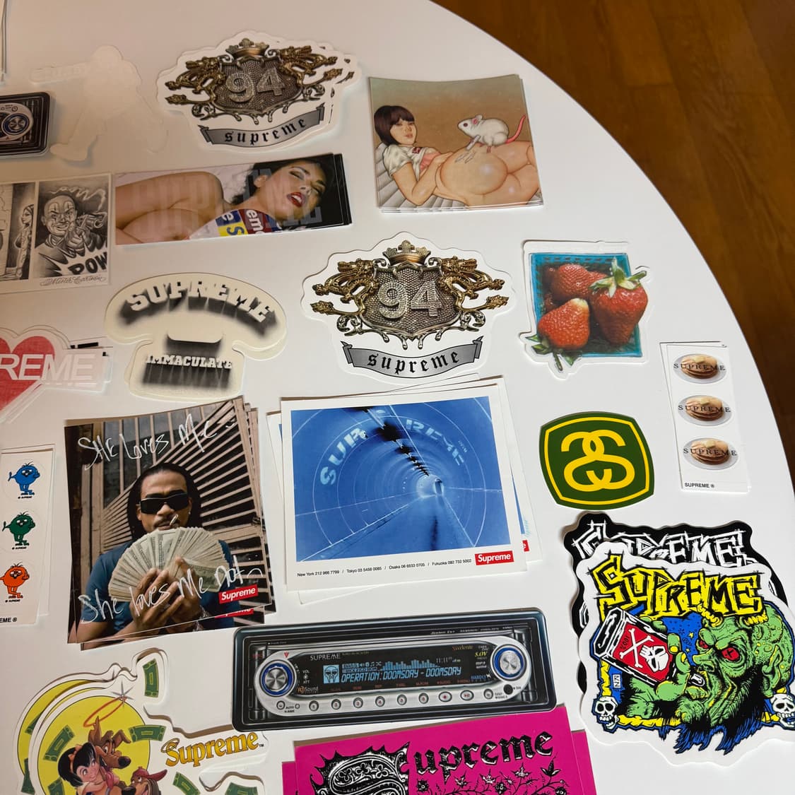 슈프림 박스로고 스티커 팝니다(스투시, 팔라스 등) 상품이미지3