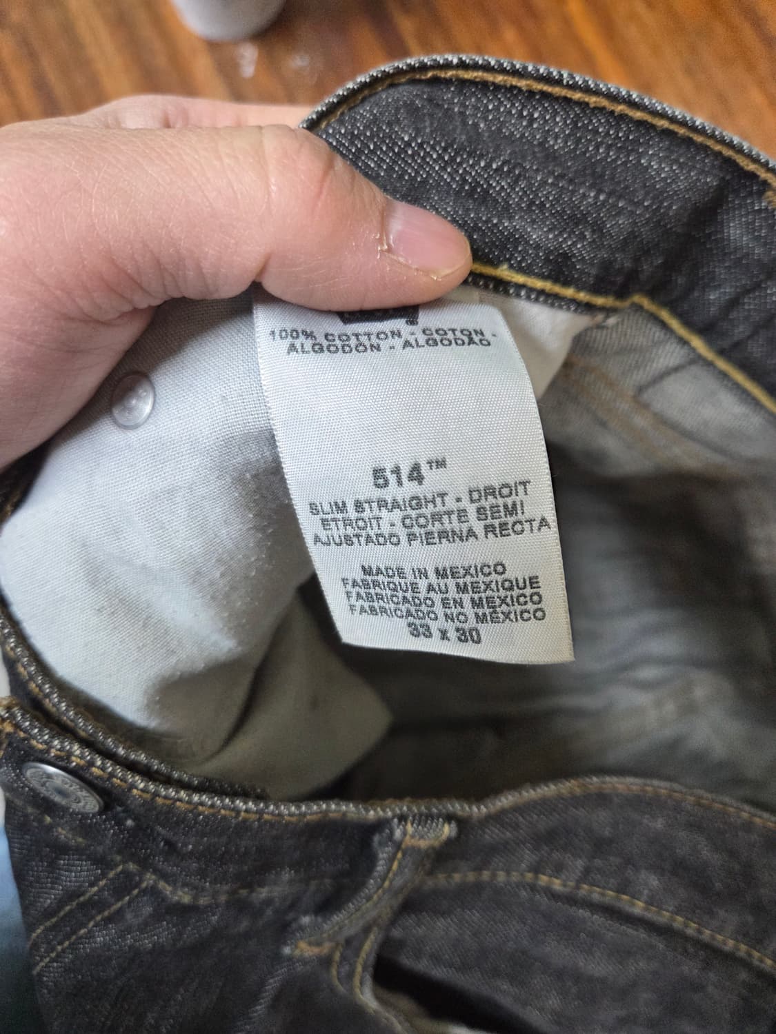 리바이스 슬림 스트레이트 514 데님팬츠 33 상품이미지5