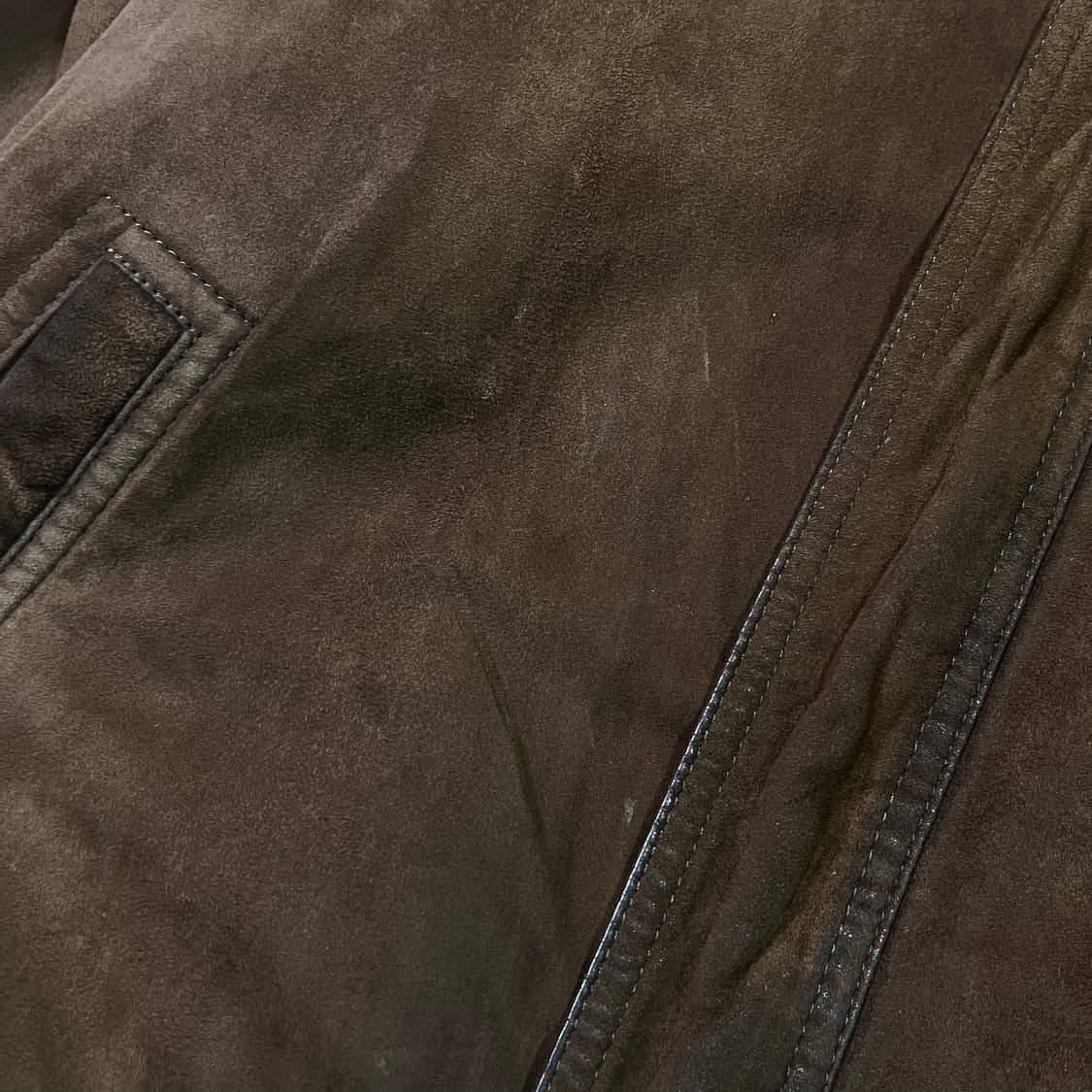 런던포그 스웨이드 산양가죽 봄버 자켓 상품이미지7