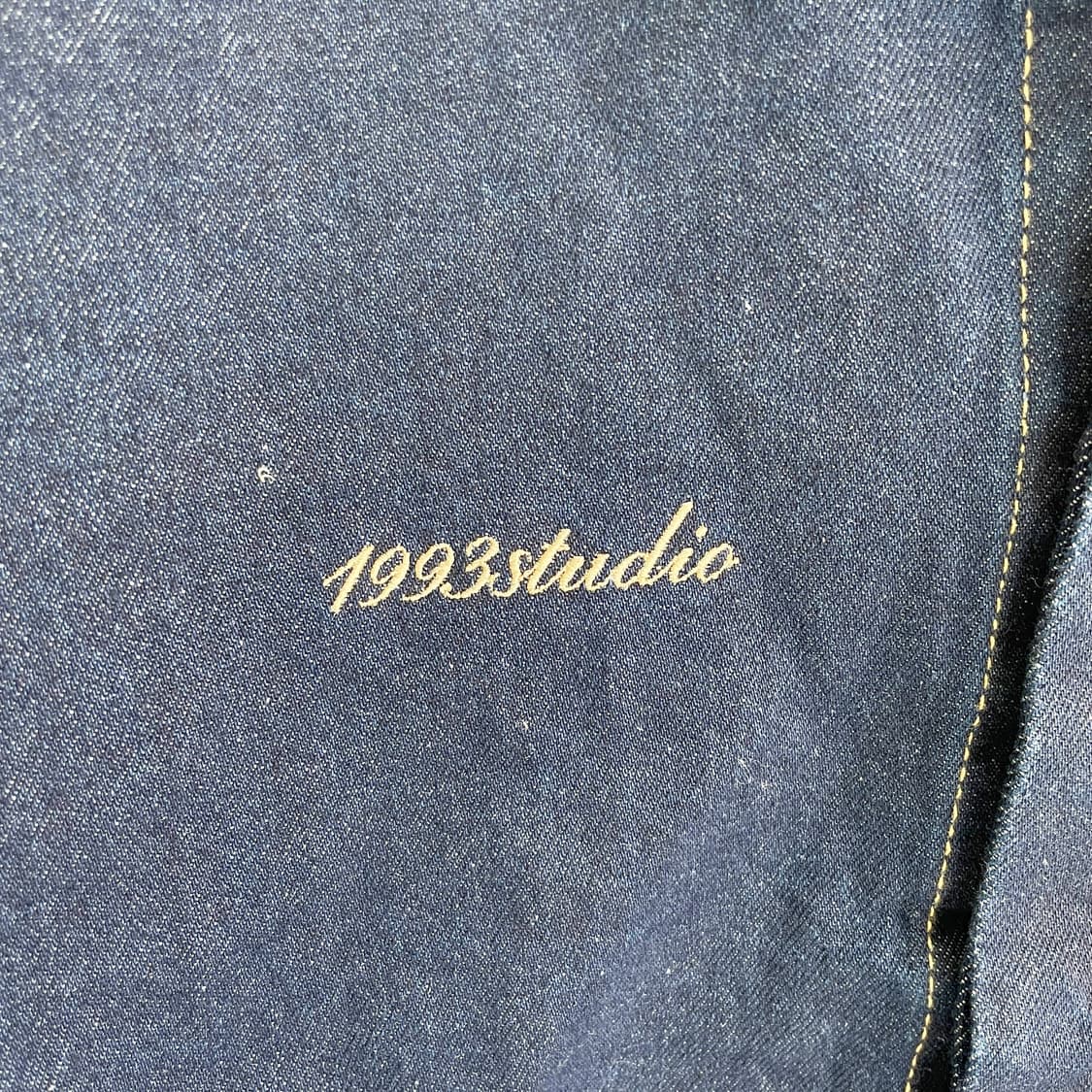A2 1993스튜디오 스티치 데님 자켓 블루 M사이즈 상품이미지4