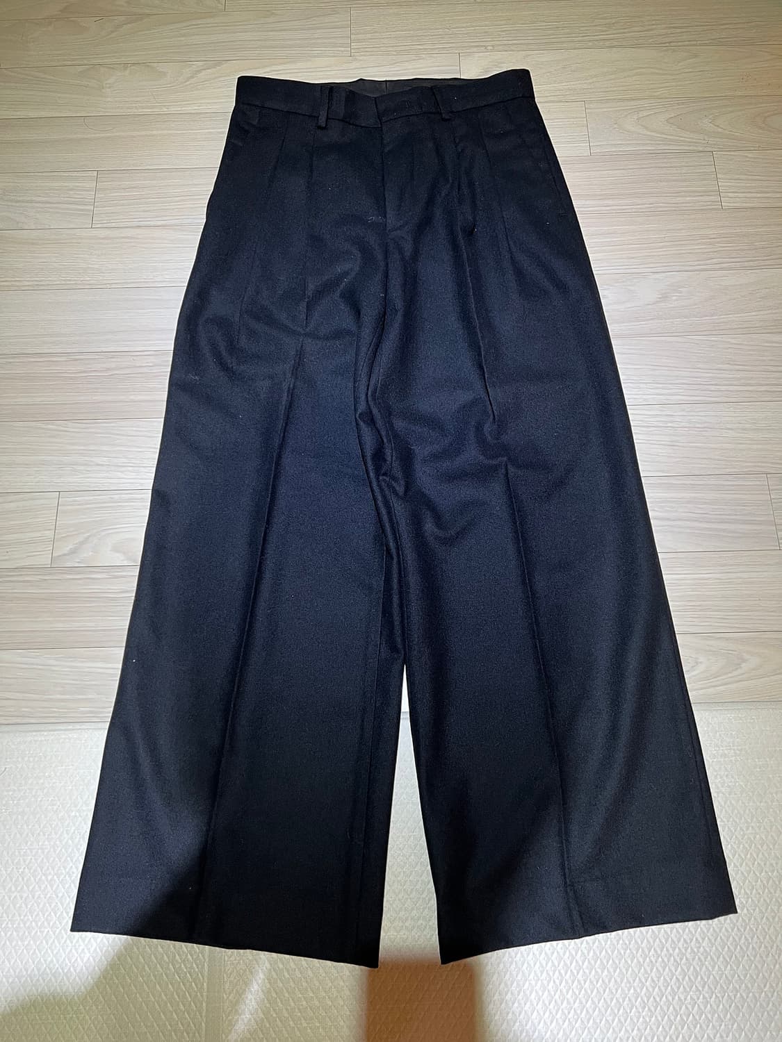 퓨에르/ 마티스 플란넬 트라우저 슬랙스 블랙 팬츠 / m 상품이미지6