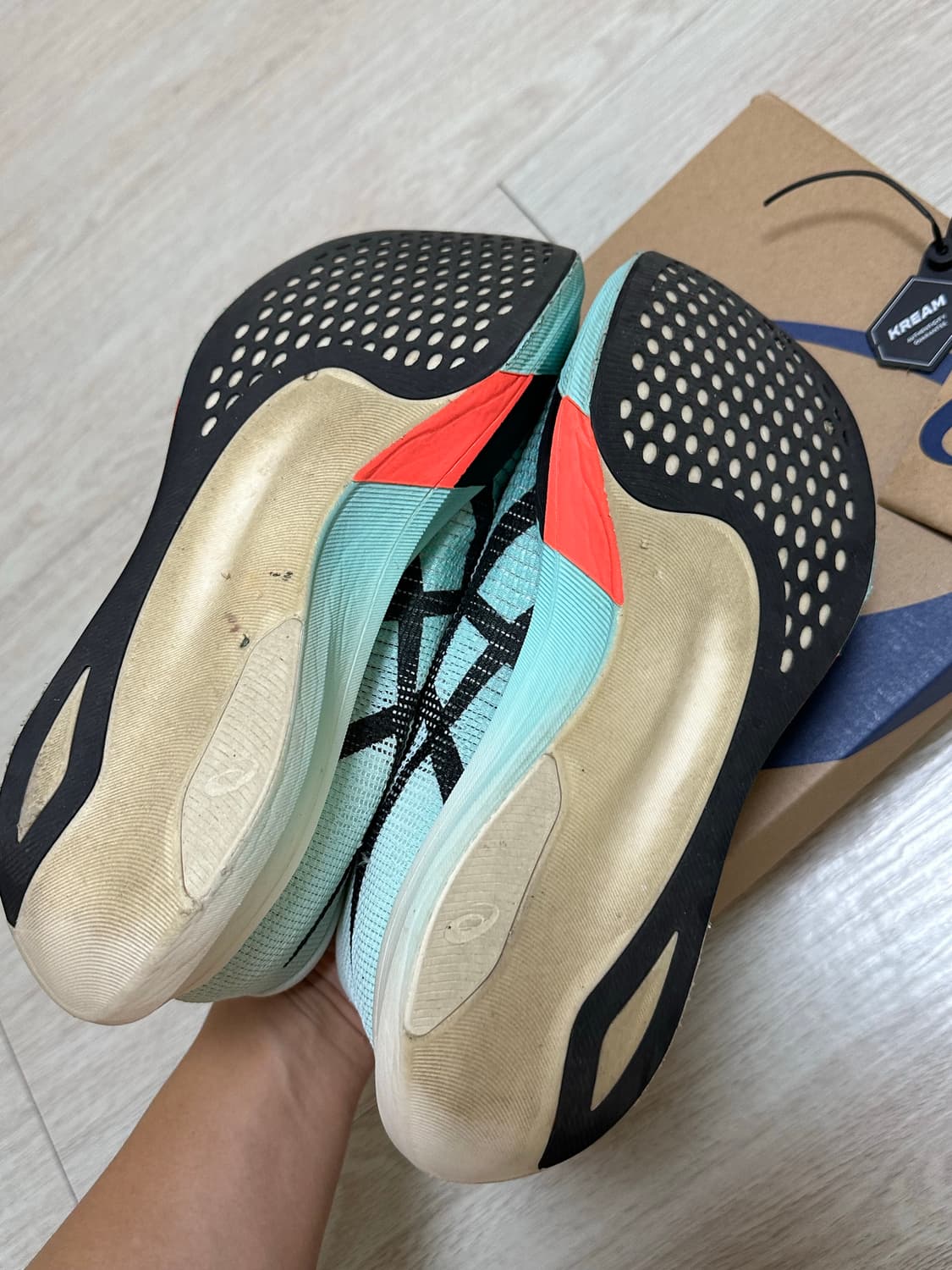 [270] 아식스 메타스피드 엣지 파리 일루미네이트 민트 블랙 상품이미지5