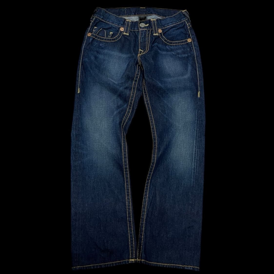 트루릴리전 usa 스트레이트핏 레더패치 상품이미지1