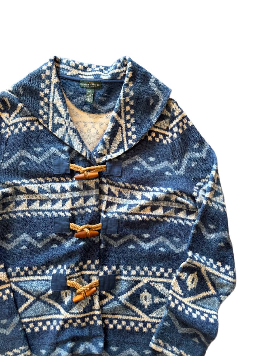 LRL aztec pattern shawl collar cardigan 상품이미지3