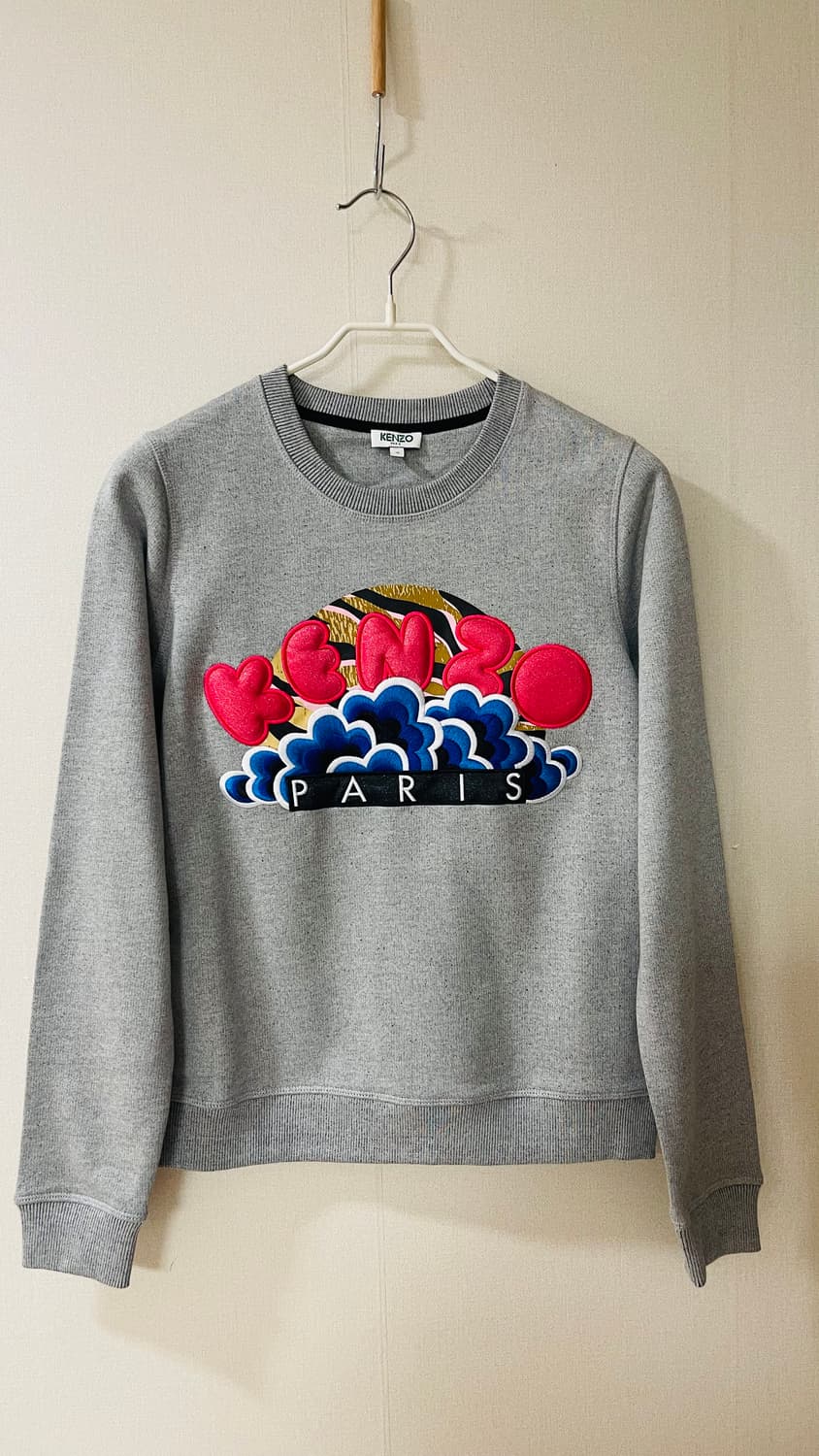 겐조 KENZO PARIS 입체 자수 스웨트 맨투맨 S 실착 횟수 적어  상품이미지1