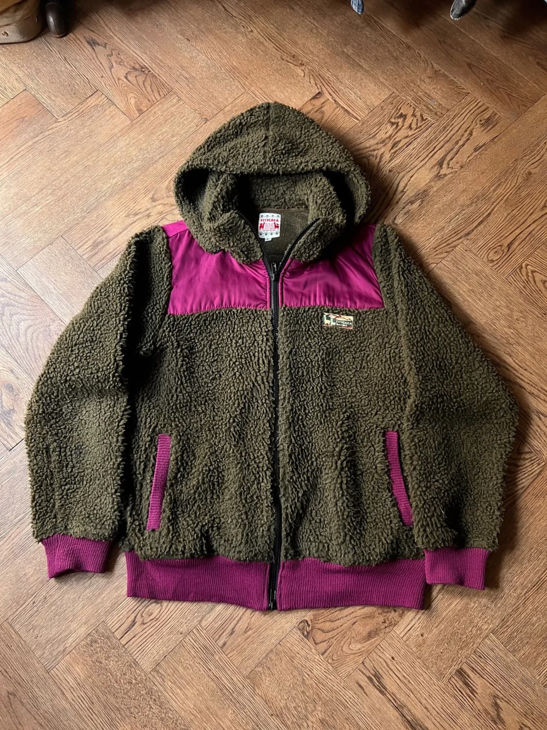 [L]TITICACA 우먼스 딥파일 후드 집업 플리스 상품이미지1