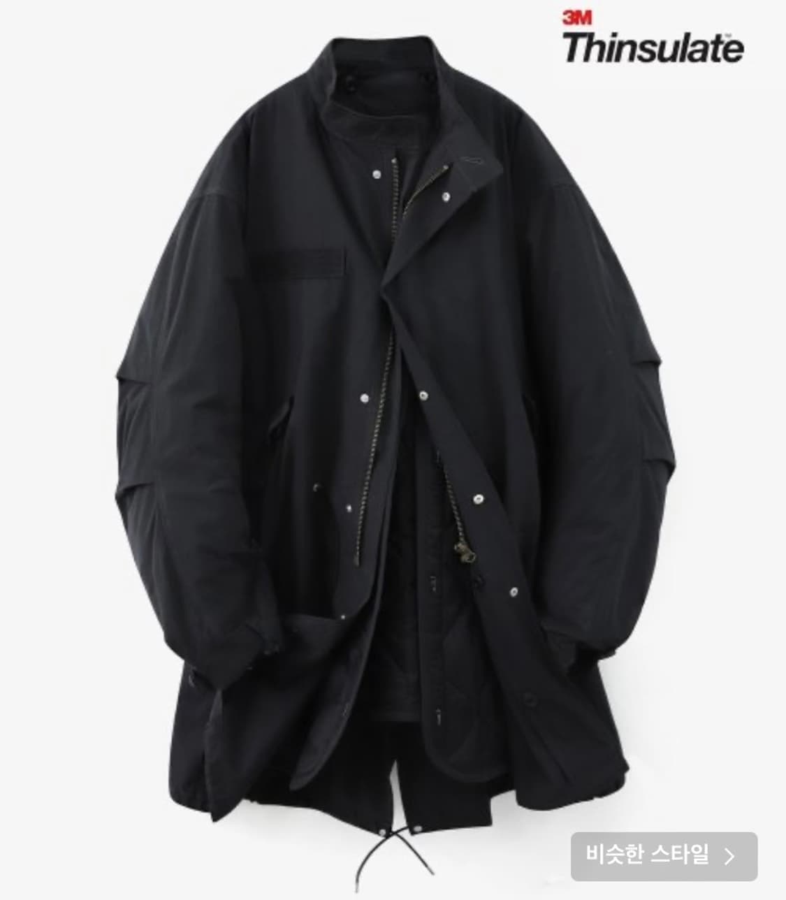 라퍼지스토어 피쉬테일 파카자켓 개파카 야상잠바 s 상품이미지1