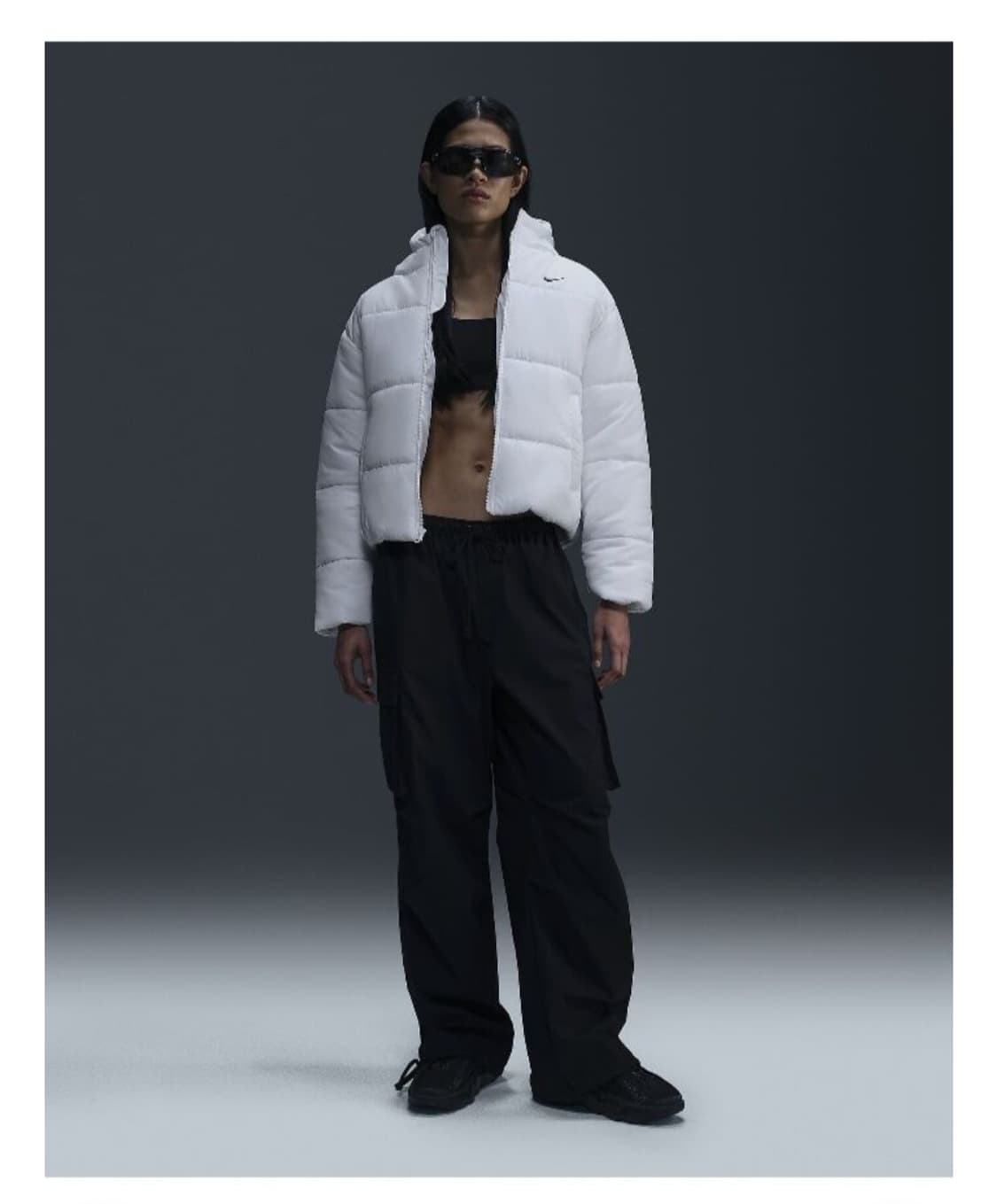 (W) Nike NSW 나이키 써마핏 루즈 후드 자켓 화이트 s 상품이미지4