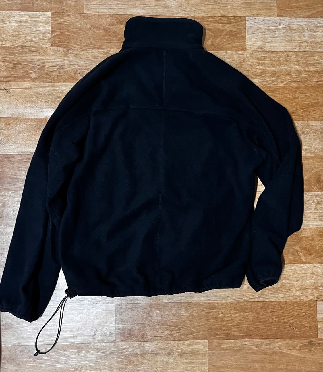 XS) xlim EP.06 01 HALF ZIP-UP Black 후리스 상품이미지4