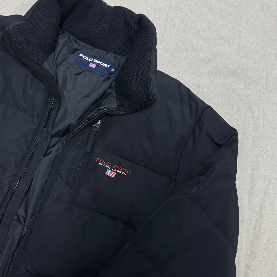 폴로랄프로렌 스포츠 성조기자수 구스다운 패딩 100 상품이미지2