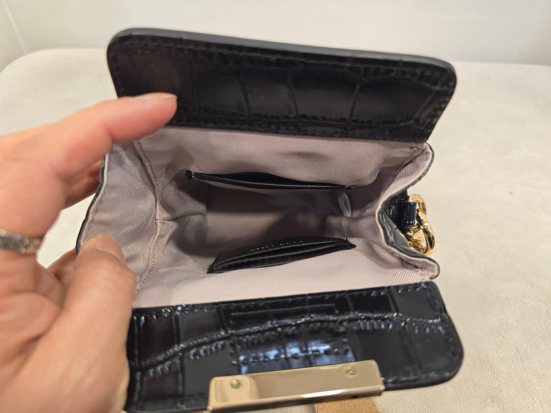 거의새거) 핀에스커 블랙 악어 패턴 미니 크로스백 토트백  폰백 상품이미지7