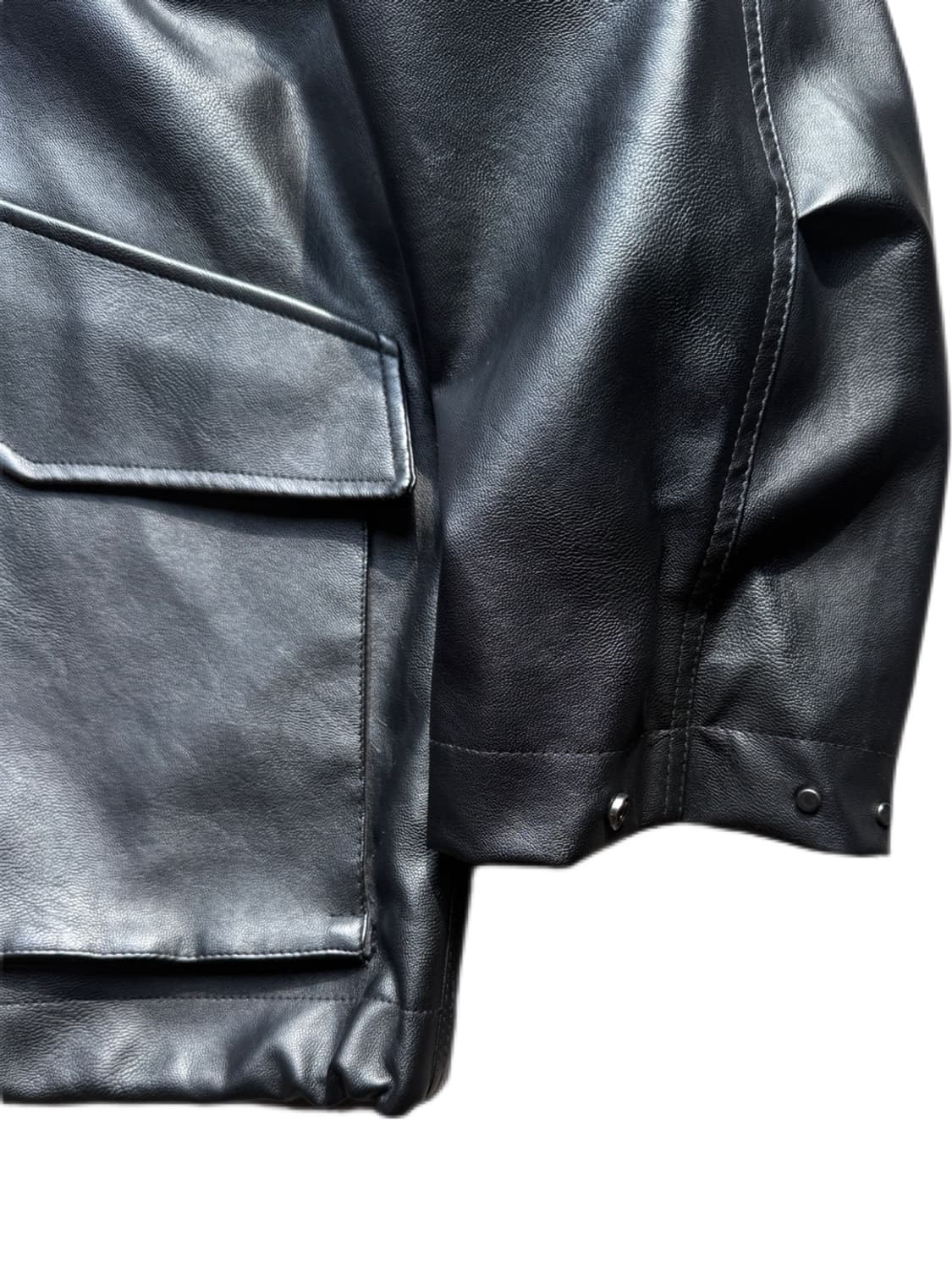 WYM 페이크레더 자켓 M(2XL) 상품이미지5