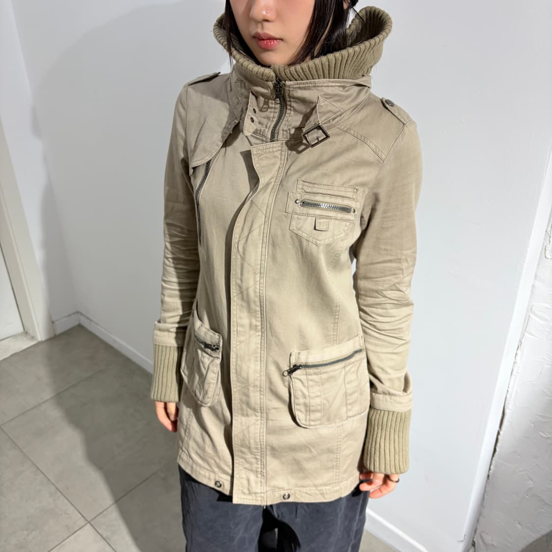 Rote Rose 카키 야상 자켓 상품이미지5