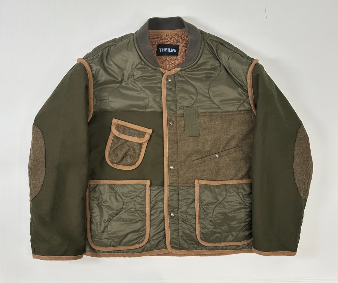 더일마 마크 퀼팅 패치워크 점퍼 M 상품이미지3