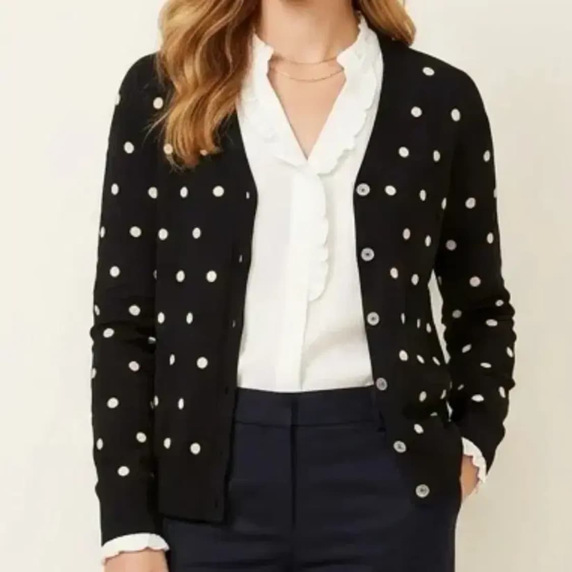 띠어리(Theory) 폴카 도트 울 가디건 ~55반 상품이미지1
