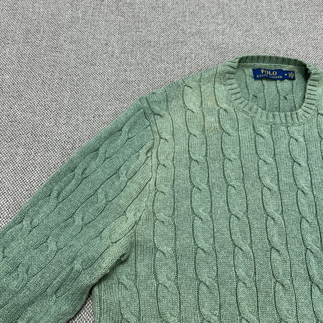 폴로 썬페이드 코튼 케이블니트(M) 상품이미지3