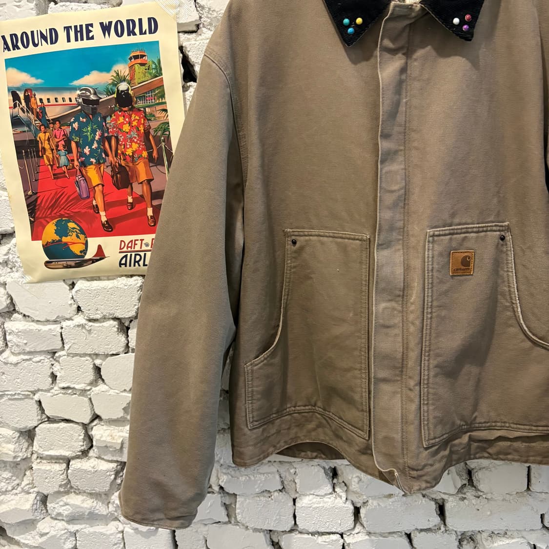 90s 칼하트 J164 빈티지 워크 자켓 2XL 상품이미지5