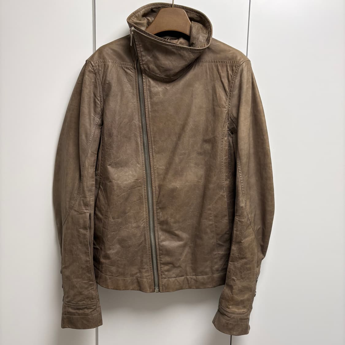 릭오웬스 몰리노 레더 자켓 더스트 L 상품이미지1