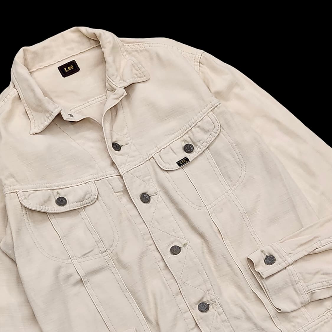 LEE 리 빈티지 베이지 코튼 트러커 자켓 상품이미지2