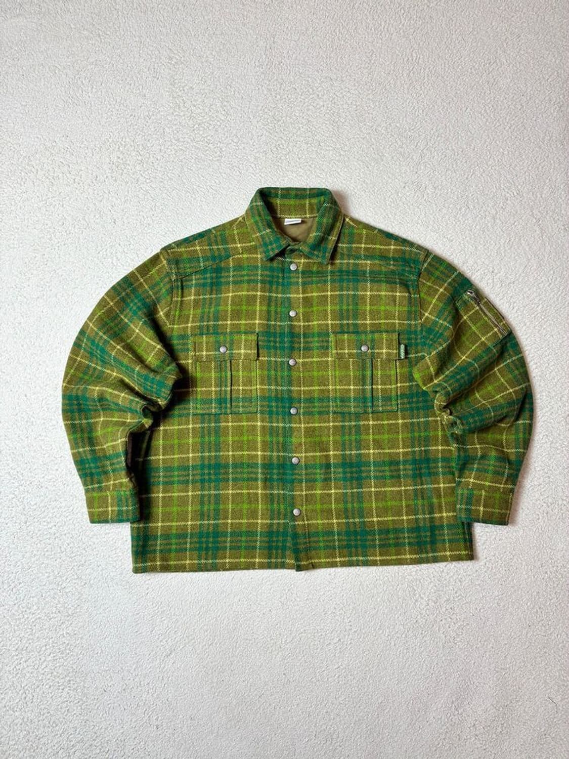 오일릴리 모던 플란넬 체크 울 셔츠 PN6979 상품이미지1