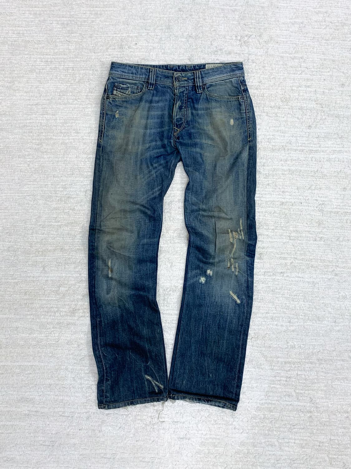 Diesel dirty-wash straight jeans 상품이미지1